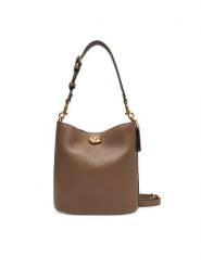 Coach Torebka Willow CW625 B4CBD Brązowy. Brązowe torebki klasyczne Coach, bez wzorów, ze skóry, bez dodatków. Za 1,349.00 zł.
