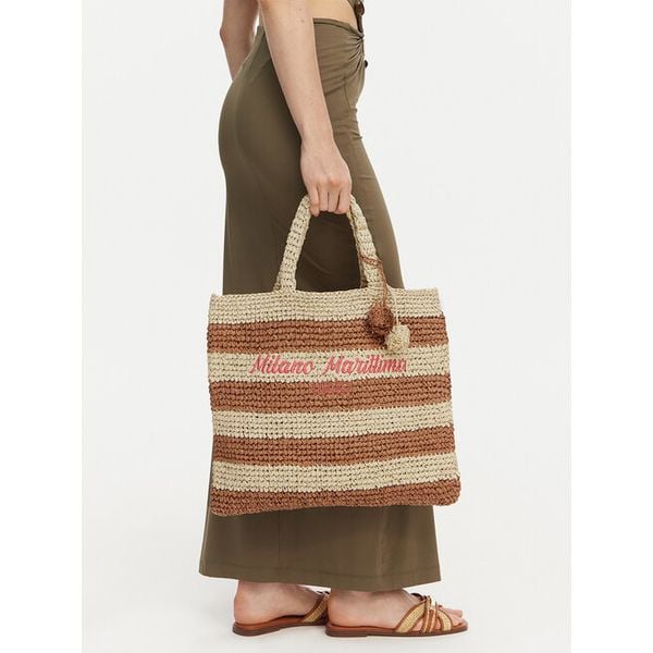 Torebka Liu Jo. Brązowe shopper Liu Jo, bez wzorów, bez dodatków. Za 389.99 zł.