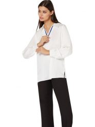 WITT WEIDEN Bluzka w kolorze białym rozmiar: 48. Białe bluzki WITT WEIDEN, bez wzorów, bez kołnierzyka, bez ramiączek. Za 61.46 zł.