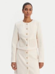 Morgan Marynarka 261-VIKTORY Beżowy Slim Fit. Brązowe marynarki i żakiety Morgan, bez wzorów, z syntetyku. Za 459.99 zł.