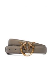 PINKO Pasek Damski Love Berry H2 Belt AI 25-26 PLT01 100143 A0F1 Szary. Szare paski Pinko, bez wzorów, ze skóry. Za 449.99 zł.