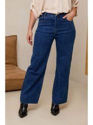 Curvy Lady Dżinsy - Comfort fit - w kolorze granatowym rozmiar: 42. Niebieskie jeansy Curvy Lady, bez wzorów, z podwyższonym stanem. Za 132.98 zł.
