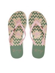 Roxy Japonki ARJL100683 Różowy. Czerwone klapki Roxy, bez wzorów, z tworzywa sztucznego, bez obcasa. Za 59.99 zł.