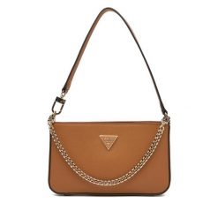 Torebka Guess. Brązowe torebki klasyczne Guess, z aplikacjami, bez dodatków. Za 549.99 zł.