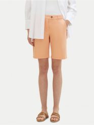 Tom Tailor Szorty materiałowe 1040694 Koralowy Regular Fit. Pomarańczowe szorty Tom Tailor, bez wzorów, z bawełny. Za 369.99 zł.