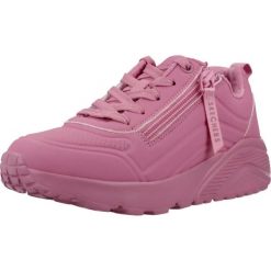 Buty SKECHERS UNO LITE - EASY ZIP Rose. Czerwone trekkingi Skechers, z materiału, trekkingowe. Za 290.00 zł.
