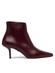 Max Mara Botki Mxalightbootie 2624796032600 Bordowy. Czerwone botki Max Mara, bez wzorów, ze skóry, bez obcasa, na szpilce, bez zapięcia. Za 3,279.00 zł.