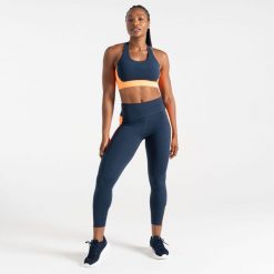 Move II damskie legginsy. Brązowe legginsy Dare 2b, bez wzorów. W wyprzedaży za 64.99 zł.