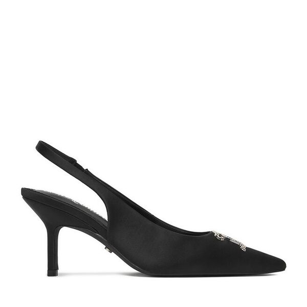 Szpilki Juicy Couture. Czarne szpilki Juicy Couture, bez wzorów, bez obcasa, na szpilce, bez zapięcia. Za 229.99 zł.