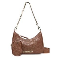 Torebka Steve Madden. Brązowe torebki klasyczne Steve Madden, bez wzorów, bez dodatków. Za 239.99 zł.