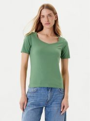 United Colors Of Benetton T-Shirt 3FJHD401P Zielony Slim Fit. Zielone t-shirty United Colors of Benetton, xs, bez wzorów, z bawełny, bez kołnierzyka, bez ramiączek. Za 59.99 zł.