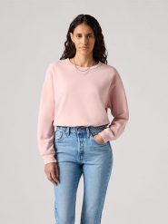 Levi's Bluza w kolorze jasnoróżowym rozmiar: M. Różowe bluzy Levi's®, m, bez wzorów, z bawełny, bez kaptura. Za 149.66 zł.
