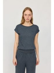 MAZINE Koszulka "Jersey Knit" w kolorze granatowym rozmiar: L. Niebieskie bluzki MAZINE, l, bez wzorów, z jersey, bez kołnierzyka, bez ramiączek. Za 106.13 zł.