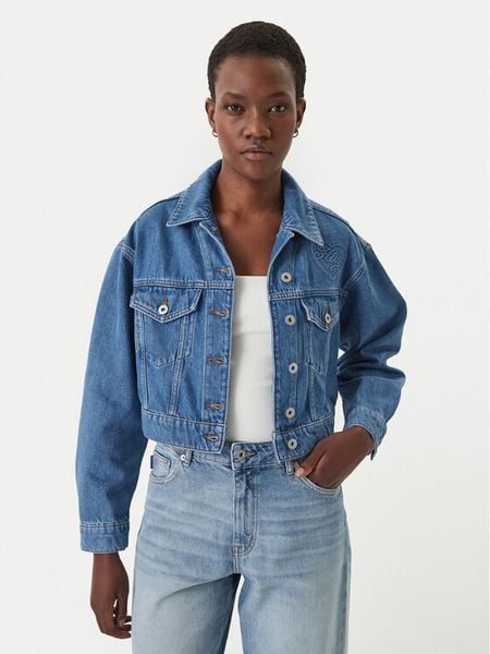 HUGO Kurtka jeansowa Galatea 50556970 Niebieski Regular Fit. Niebieskie kurtki Hugo, xl, bez wzorów, z bawełny, bez kaptura. Za 435.99 zł.