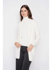 C& Jo Kardigan w kolorze białym rozmiar: 42. Białe kardigany C& Jo, bez wzorów, ze splotem. Za 130.99 zł.