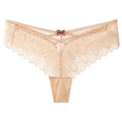 Figi koronkowe z kokardką na specjalne okazje Wita. Czerwone figi Intica, s, w ażurowe wzory, z koronki. Za 59.00 zł.