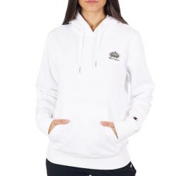 Bluza dresowa damska Champion Sweatshirt HD. Białe bluzy Champion, l, bez wzorów, z bawełny, z kapturem. Za 172.49 zł.