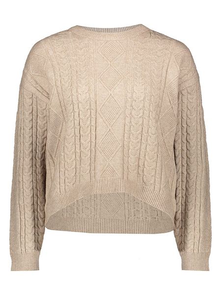 ONLY Sweter w kolorze beżowym rozmiar: M. Brązowe swetry Only, m, bez wzorów, z materiału, bez ramiączek. Za 87.40 zł.