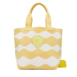 Torebka Blauer. Żółte shopper Blauer, bez wzorów, bez dodatków. Za 339.99 zł.