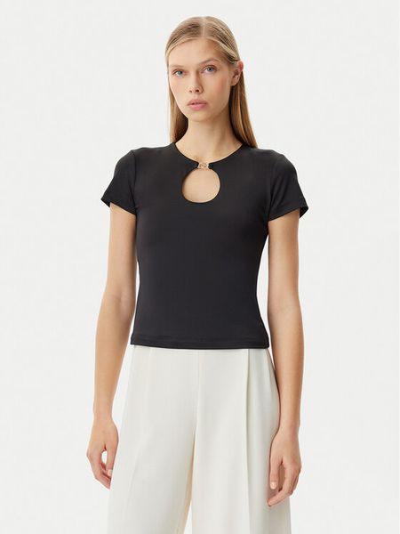 Rinascimento Bluzka CFC0122547003 Czarny Regular Fit. Czarne bluzki Rinascimento, xs, bez wzorów, z syntetyku, bez kołnierzyka, bez ramiączek. Za 149.99 zł.