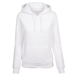Damska Bluza Z Kapturem. Białe bluzy BUILD YOUR BRAND, m, bez wzorów, z kapturem. Za 148.99 zł.