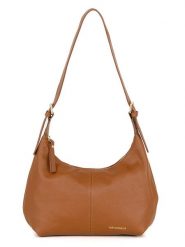 Mia Tomazzi Skórzana torebka "Ermanno" w kolorze karmelowym - 31 x 19 x 12 cm rozmiar: onesize. Brązowe torby na ramię Mia Tomazzi, bez wzorów, z materiału, na ramię, bez dodatków. Za 304.99 zł.