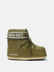 Śniegowce damskie Moon Boot ICON LOW NYLON. Zielone trapery i śniegowce Moon Boot, z nylonu. W wyprzedaży za 599.19 zł.
