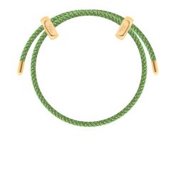 Bransoletka Liana w kolorze zielonym ze złotą nitką. Zielone bransoletki Lilou, pozłacane. Za 149.00 zł.