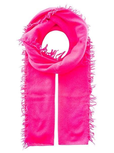 Zwillingsherz Kaszmirowy szal w kolorze różowym - 190 x 75 cm rozmiar: onesize. Różowe szaliki Zwillingsherz, bez wzorów, z kaszmiru. Za 480.90 zł.