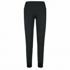 Damskie spodnie do biegania Kilpi HEYES-W. Czarne spodnie sportowe Kilpi, xs, bez wzorów, z dresówki, do biegania. Za 273.99 zł.
