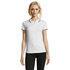 Damska Koszulka Polo Prestige. Białe koszulki polo SOL'S, m, bez wzorów, bez kołnierzyka, bez ramiączek. Za 144.99 zł.