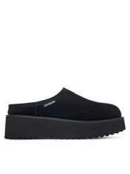 LOVE MOSCHINO Klapki JA10046L1PJAW000 Czarny. Czarne klapki Love Moschino, bez wzorów, ze skóry, bez obcasa. Za 879.99 zł.