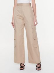 MSGM Spodnie materiałowe 3441MDP21 237104 Beżowy Regular Fit. Brązowe spodnie materiałowe MSGM, bez wzorów, z bawełny. Za 1,419.00 zł.