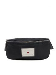 LOVE MOSCHINO Saszetka nerka JC4203PP1MLN100A Czarny. Czarne torebki klasyczne Love Moschino, bez wzorów, z materiału, bez dodatków. Za 359.99 zł.