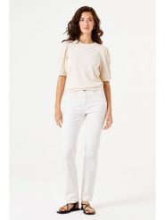 Garcia Sweter w kolorze kremowym rozmiar: M. Brązowe swetry Garcia, m, bez wzorów, ze splotem, bez ramiączek. Za 149.95 zł.
