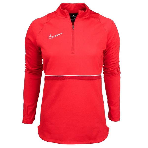Bluza Damska Academy 21 DriFIT Quarter Zip Drill Top. Czerwone bluzy Nike, bez wzorów, bez kaptura. Za 151.99 zł.