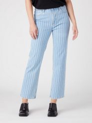 Wrangler Dżinsy - Flare fit - w kolorze błękitnym rozmiar: W29/L34. Niebieskie jeansy Wrangler, l, z aplikacjami. Za 131.74 zł.