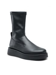 Jenny Fairy Botki ENERGY-01HZ Szary. Szare botki Jenny Fairy, bez wzorów, ze skóry, bez obcasa, na płaskiej podeszwie, bez zapięcia. Za 139.99 zł.