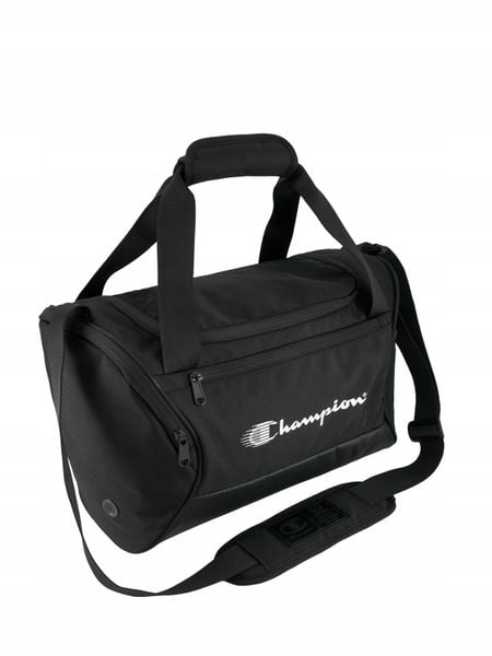 Torba Champion XS Duffel. Czarne torby na ramię Champion, bez wzorów, z materiału, sportowe, na ramię, bez dodatków. Za 108.99 zł.