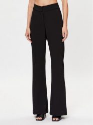 DKNY Spodnie materiałowe P2RKAO19 Czarny Flare Fit. Czarne spodnie materiałowe DKNY, bez wzorów, z materiału. Za 519.99 zł.