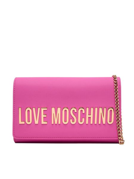 LOVE MOSCHINO Torebka JC4103PP1OKD0604 Różowy. Czerwone torebki klasyczne Love Moschino, bez wzorów, ze skóry, bez dodatków. Za 629.99 zł.