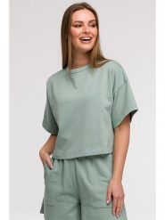 Be Wear Bluza w kolorze miętowym rozmiar: L/XL. Zielone bluzy Be Wear, l, bez wzorów, bez kaptura. Za 118.84 zł.