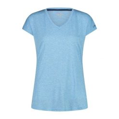 Damska koszulka v-neck CMP. Niebieskie bluzki CMP, bez wzorów, sportowe, bez kołnierzyka, bez ramiączek. Za 143.50 zł.