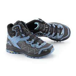 Buty wysokie trekkingowe damskie Alpine Pro Cerne 2 Vibram. Niebieskie trekkingi Alpine Pro, ze skóry, trekkingowe. Za 519.00 zł.