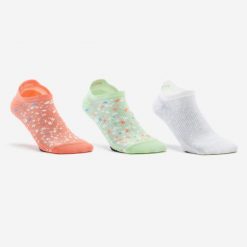 Skarpetki damskie Domyos niskie 3 pary. Brązowe skarpety DOMYOS, bez wzorów, z elastanu. Za 29.99 zł.