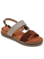 Sixth Sens Sandały w kolorze brązowym rozmiar: 41. Brązowe sandały Sixth Sens, bez wzorów, klasyczne, z otwartym noskiem, bez obcasa, bez zapięcia. Za 140.20 zł.