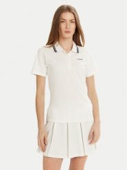 Guess Polo V5GP06 KCOK1 Biały Regular Fit. Białe koszulki polo Guess, m, z aplikacjami, z bawełny, bez kołnierzyka, bez ramiączek. Za 169.99 zł.