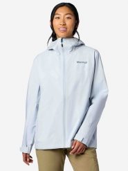 Marmot Kurtka przeciwdeszczowa "Precip Evo Flex" w kolorze błękitnym rozmiar: XS. Niebieskie kurtki sportowe Marmot, xs, bez wzorów, bez kaptura, outdoorowe. Za 569.95 zł.