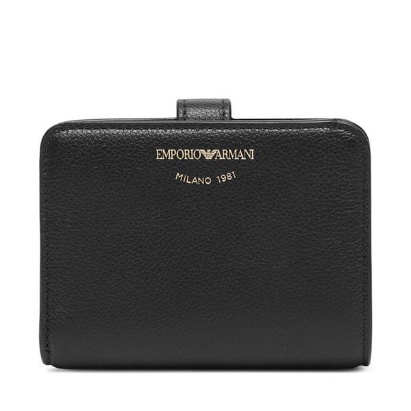 Portfel Emporio Armani. Czarne portfele Emporio Armani, bez wzorów. Za 894.99 zł.