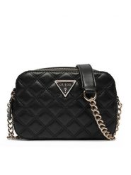 Guess Torebka 165741 Czarny. Czarne torebki klasyczne Guess, z aplikacjami, ze skóry, bez dodatków. Za 319.99 zł.